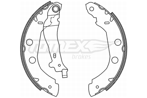 Sada brzdových čeľustí TOMEX Brakes